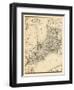 1879, Ontario - Counties, Essex, Kent, Lambton, Huron, Perth, Middlesex, Elgin, Canada, Oxford-null-Framed Giclee Print