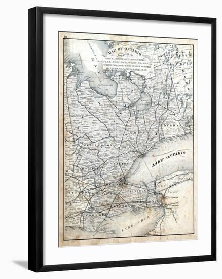 1879, Ontario - Counties - Grey, Simcoe, Ontario, Victoria, York, Peel, Wellington-null-Framed Giclee Print