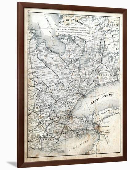 1879, Ontario - Counties - Grey, Simcoe, Ontario, Victoria, York, Peel, Wellington-null-Framed Giclee Print