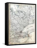 1879, Ontario - Counties - Grey, Simcoe, Ontario, Victoria, York, Peel, Wellington-null-Framed Stretched Canvas