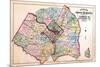 1879, Outline Map - Prince George County, Maryland, Fairfax and Alexandria Counties Virginia, Distr-null-Mounted Giclee Print