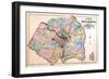 1879, Outline Map - Prince George County, Maryland, Fairfax and Alexandria Counties Virginia, Distr-null-Framed Giclee Print