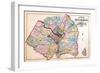 1879, Outline Map - Prince George County, Maryland, Fairfax and Alexandria Counties Virginia, Distr-null-Framed Giclee Print