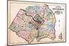 1879, Outline Map - Prince George County, Maryland, Fairfax and Alexandria Counties Virginia, Distr-null-Mounted Giclee Print