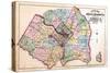 1879, Outline Map - Prince George County, Maryland, Fairfax and Alexandria Counties Virginia, Distr-null-Stretched Canvas