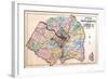 1879, Outline Map - Prince George County, Maryland, Fairfax and Alexandria Counties Virginia, Distr-null-Framed Giclee Print