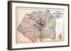 1879, Outline Map - Prince George County, Maryland, Fairfax and Alexandria Counties Virginia, Distr-null-Framed Giclee Print