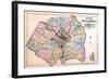 1879, Outline Map - Prince George County, Maryland, Fairfax and Alexandria Counties Virginia, Distr-null-Framed Giclee Print