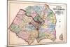 1879, Outline Map - Prince George County, Maryland, Fairfax and Alexandria Counties Virginia, Distr-null-Mounted Giclee Print