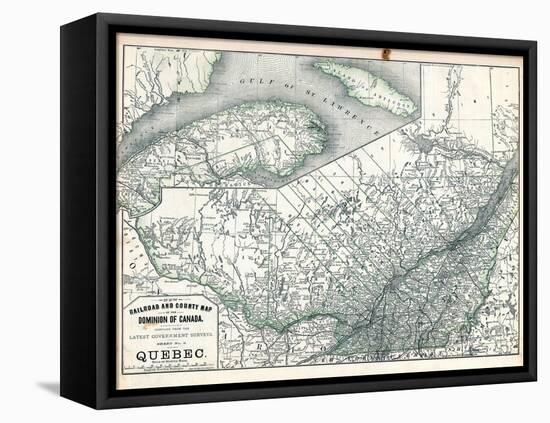 1879, Quebec Province, Canada-null-Framed Stretched Canvas