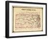 1879, Railroad Map, Kansas, StateUnited States-null-Framed Giclee Print