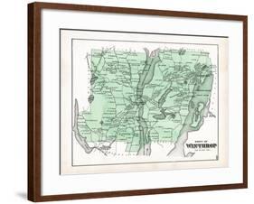 1879, Winthrop, Maine, United States-null-Framed Giclee Print