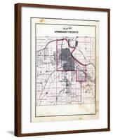 1880, Anderson and Vicinity, Indiana, United States-null-Framed Giclee Print