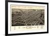 1880, Ann Arbor Bird's Eye View, Michigan, United States-null-Framed Giclee Print