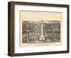 1880, Baltimore Bird's Eye View, Maryland, United States-null-Framed Giclee Print