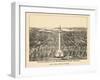 1880, Baltimore Bird's Eye View, Maryland, United States-null-Framed Giclee Print