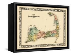 1880, Barnstable County and Cape Cod B, Massachusetts, United States-null-Framed Stretched Canvas