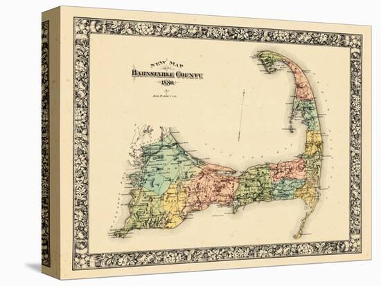1880, Barnstable County and Cape Cod B, Massachusetts, United States-null-Stretched Canvas