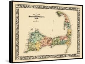 1880, Barnstable County and Cape Cod B, Massachusetts, United States-null-Framed Stretched Canvas