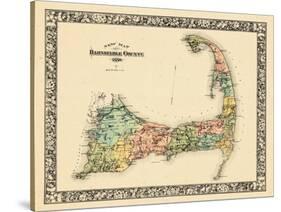 1880, Barnstable County and Cape Cod B, Massachusetts, United States-null-Stretched Canvas