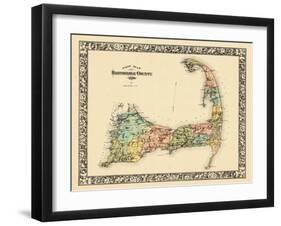 1880, Barnstable County and Cape Cod B, Massachusetts, United States-null-Framed Premium Giclee Print