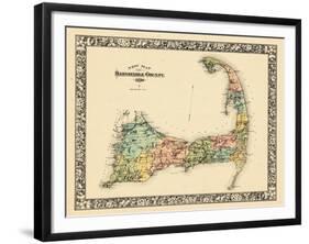 1880, Barnstable County and Cape Cod B, Massachusetts, United States-null-Framed Giclee Print