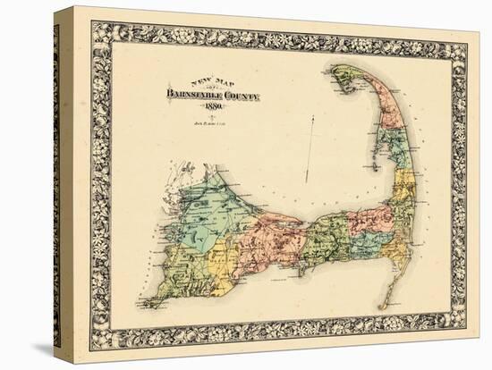 1880, Barnstable County and Cape Cod B, Massachusetts, United States-null-Stretched Canvas