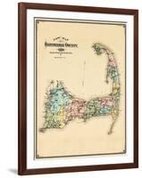 1880, Barnstable County and Cape Cod, Massachusetts, United States-null-Framed Giclee Print