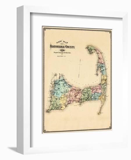 1880, Barnstable County and Cape Cod, Massachusetts, United States-null-Framed Giclee Print