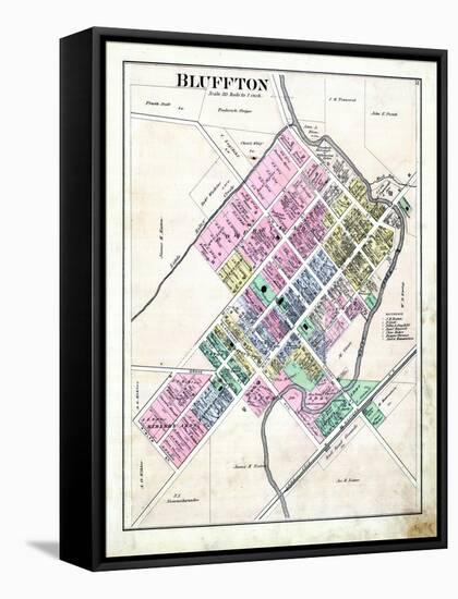 1880, Bluffton, Ohio, United States-null-Framed Stretched Canvas