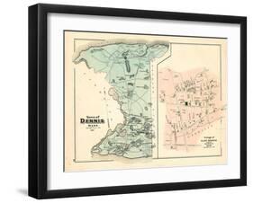 1880, Dennis Town, Dennis Village East, Massachusetts, United States-null-Framed Giclee Print
