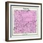 1880, Denver Township, Hesperia, Aetna P.O. Wittie Lake, Stony Lake, Flanders Lake, Mountain Lake-null-Framed Giclee Print