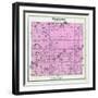 1880, Denver Township, Hesperia, Aetna P.O. Wittie Lake, Stony Lake, Flanders Lake, Mountain Lake-null-Framed Giclee Print