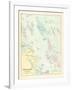 1880, Falmouth, Foreside and Adjacent Islands in Casco Bay, Maine, United States-null-Framed Giclee Print