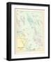 1880, Falmouth, Foreside and Adjacent Islands in Casco Bay, Maine, United States-null-Framed Giclee Print