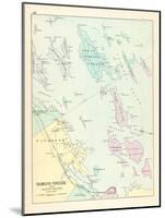 1880, Falmouth, Foreside and Adjacent Islands in Casco Bay, Maine, United States-null-Mounted Giclee Print