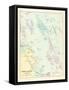1880, Falmouth, Foreside and Adjacent Islands in Casco Bay, Maine, United States-null-Framed Stretched Canvas
