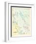 1880, Falmouth, Foreside and Adjacent Islands in Casco Bay, Maine, United States-null-Framed Giclee Print