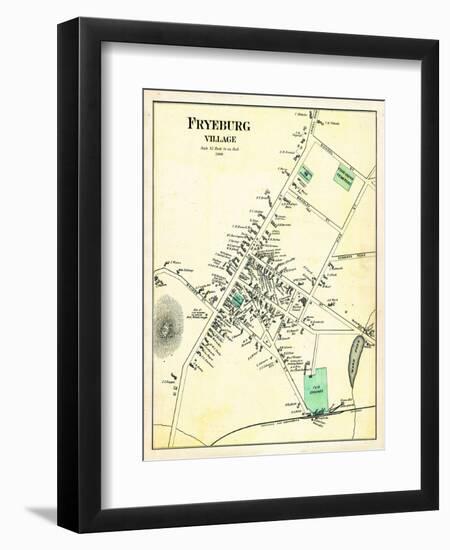 1880, Fryeburg Village, Maine, United States-null-Framed Giclee Print