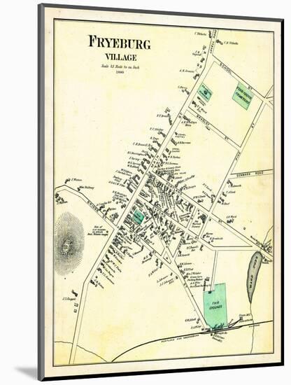 1880, Fryeburg Village, Maine, United States-null-Mounted Giclee Print