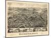 1880, Hopkinton Bird's Eye View, Massachusetts, United States-null-Mounted Giclee Print