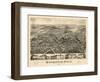 1880, Hopkinton Bird's Eye View, Massachusetts, United States-null-Framed Giclee Print