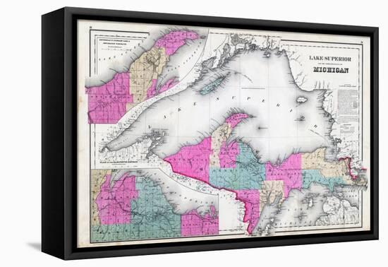 1880, Lake Superior, Michigan, United States-null-Framed Stretched Canvas