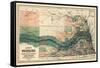 1880, Nebraska 1880 State Map, Nebraska, United States-null-Framed Stretched Canvas