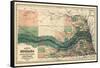 1880, Nebraska 1880 State Map, Nebraska, United States-null-Framed Stretched Canvas