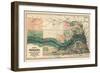 1880, Nebraska 1880 State Map, Nebraska, United States-null-Framed Premium Giclee Print