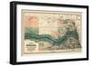 1880, Nebraska 1880 State Map, Nebraska, United States-null-Framed Premium Giclee Print