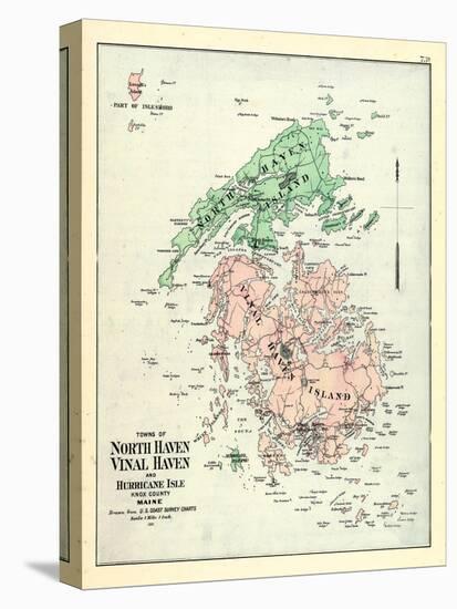 1880, North Haven Town - Vinal Haven Town - Hurricane Isle, Maine, United States-null-Stretched Canvas