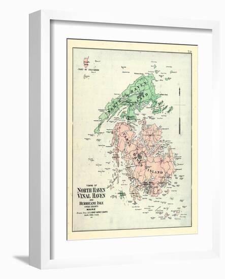 1880, North Haven Town - Vinal Haven Town - Hurricane Isle, Maine, United States-null-Framed Giclee Print