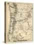 1880, Oregon and Washington State Map, Oregon, United States-null-Stretched Canvas